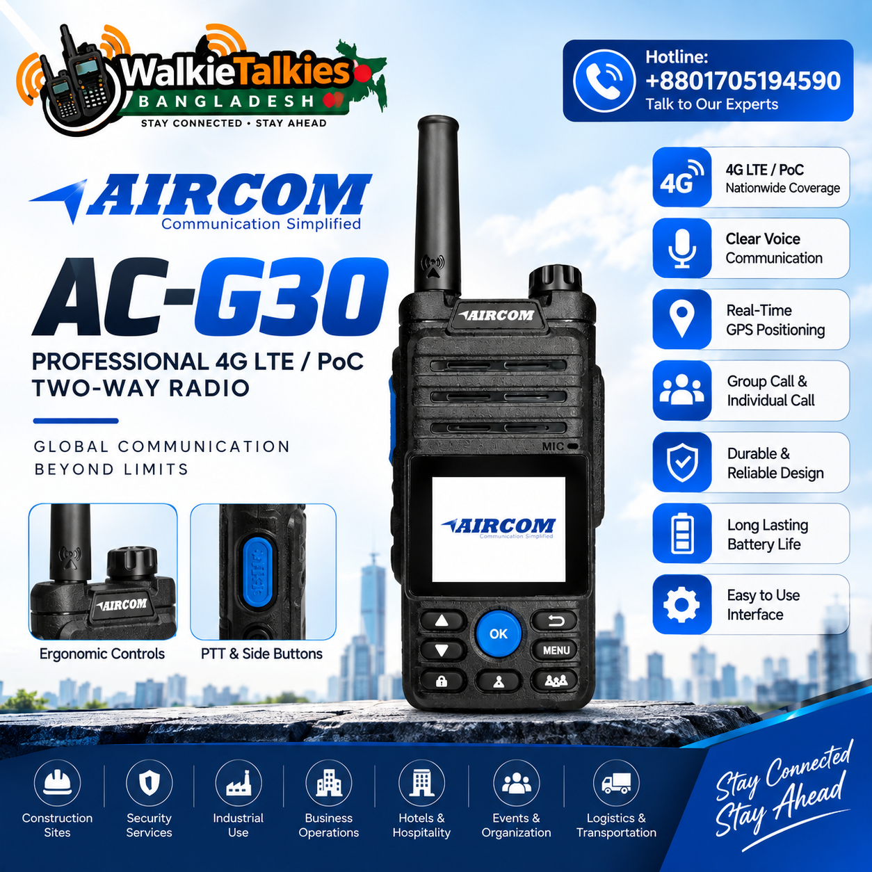 Aircom ACG30 Aircom AC-G30 4G LTE Wi-Fi IoT - Image 1